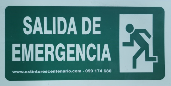 Señal de Salida de Emergencia con Persona